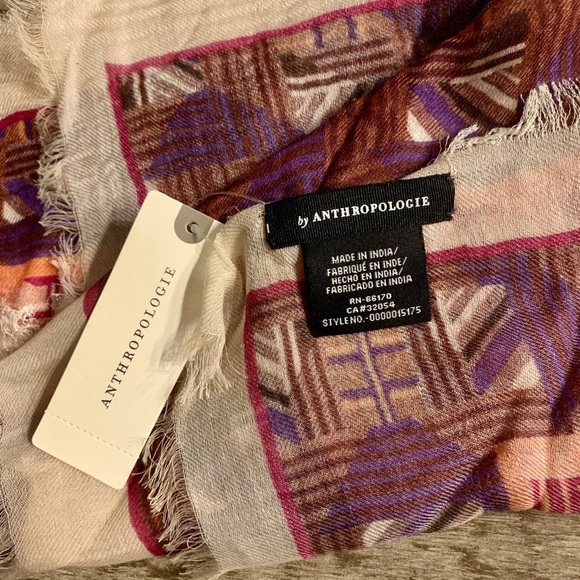 Anthropologie 40”x40” Scarf. - Picture 6 of 7
